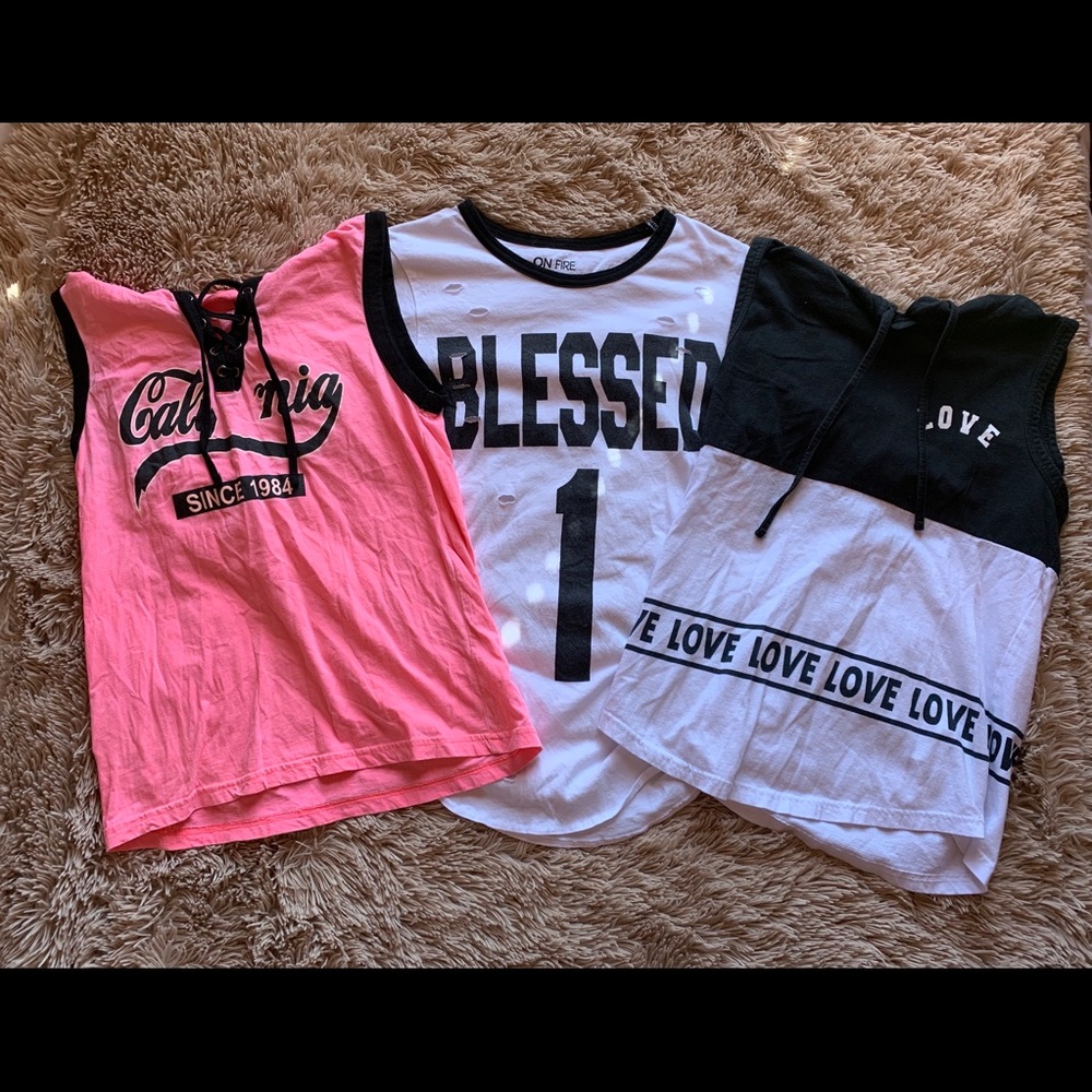 Three on fire shirts